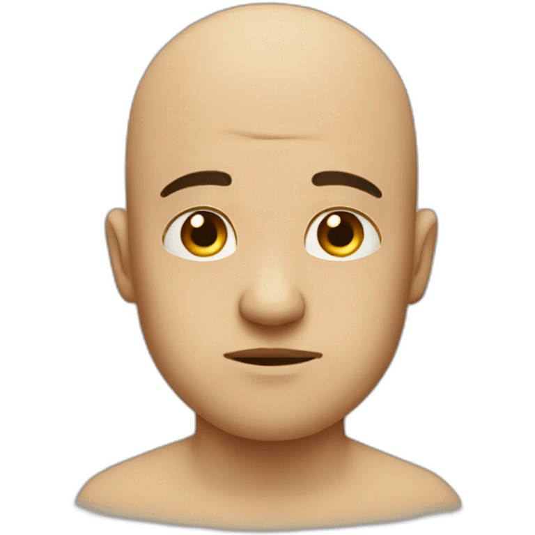 bald and sad emoji