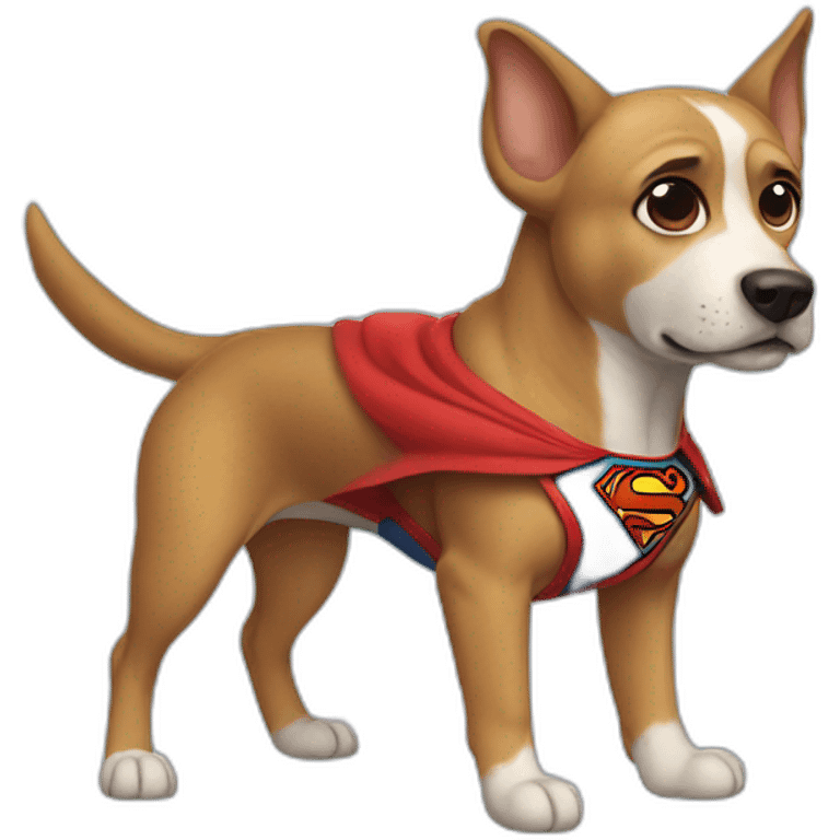 Superman dog emoji