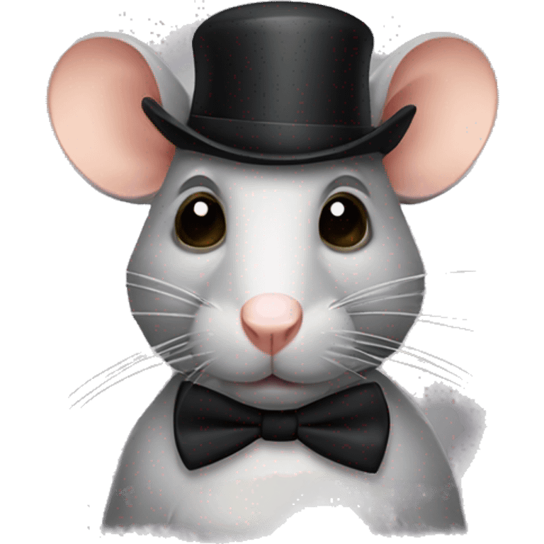 Rat with monocle emoji