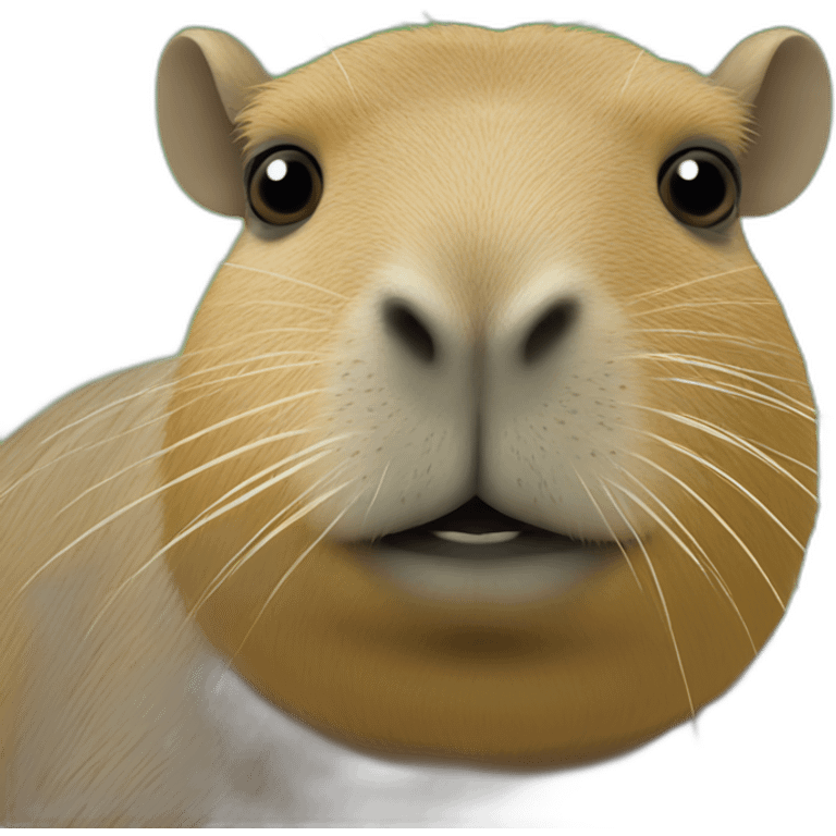 Tortue sur un capybara emoji