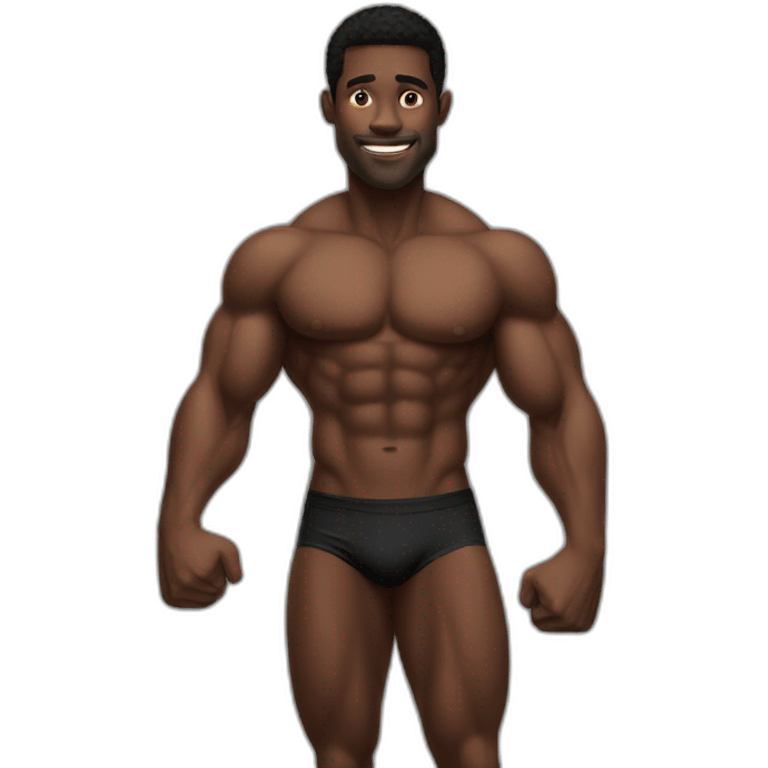 muscle-black-guy-bikini-sign-ok-hand- emoji