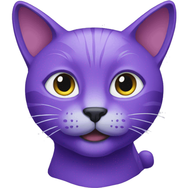 A purple cat emoji emoji