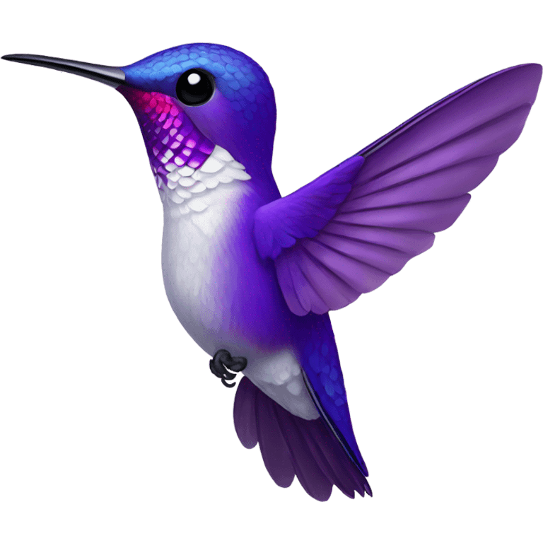 Violet hummingbird emoji