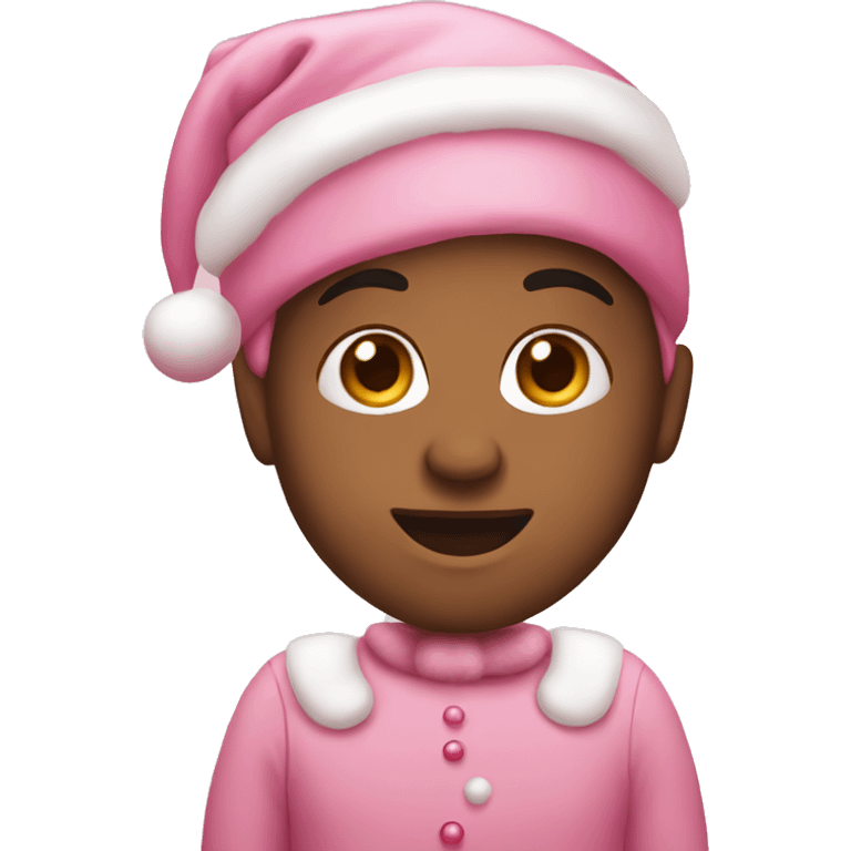 Cute pink Christmas  emoji