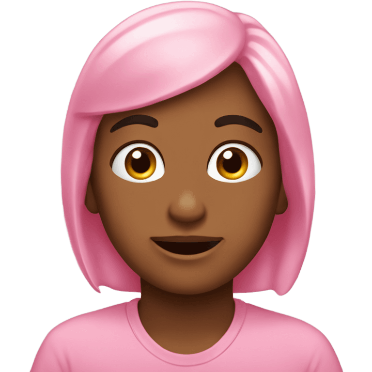 caca de color rosa emoji