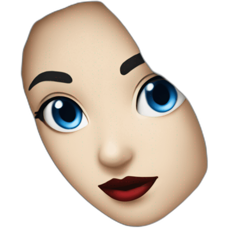 Sexy-vampire-with-blue-eyes-and-black-hair emoji