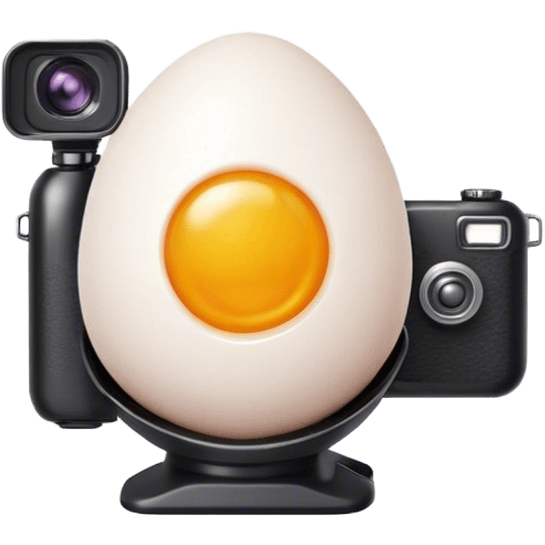 an egg with a camera emoji