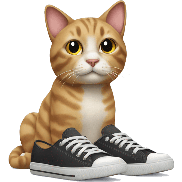 Cat with shoes on emoji