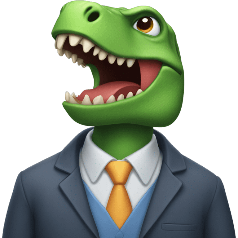 dinasour go to work emoji