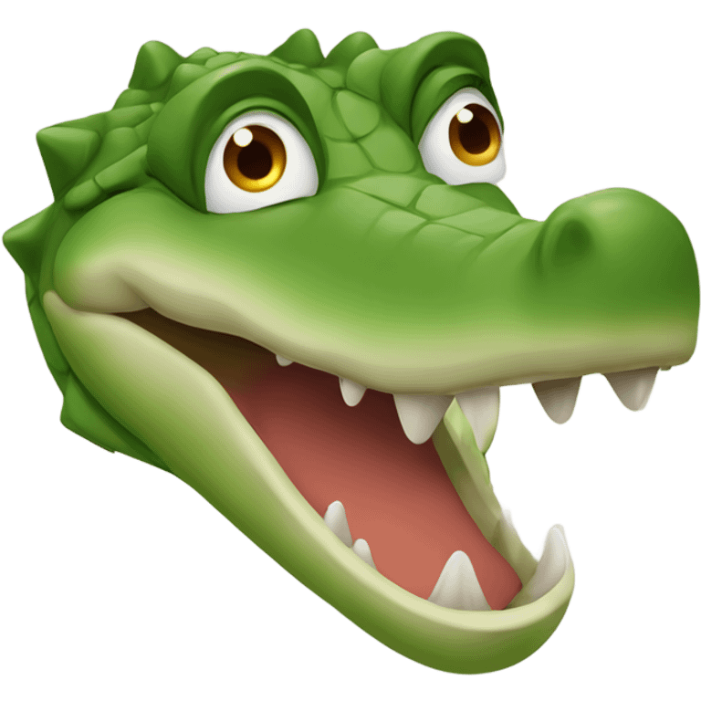 Crocodile with flat nose emoji