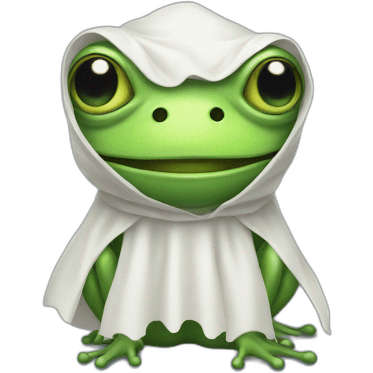 frog in ghost costume emoji