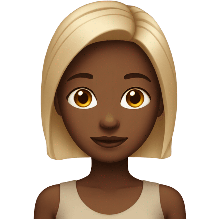 portrait of a brown skinned girl emoji