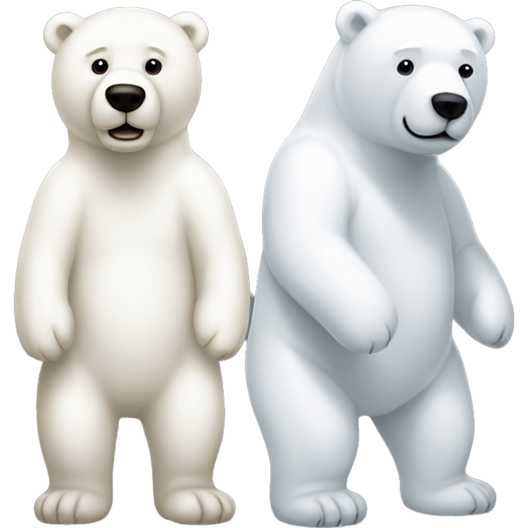 make a white teddy bear that looks like a polar bear but a regular teddy bear emoji