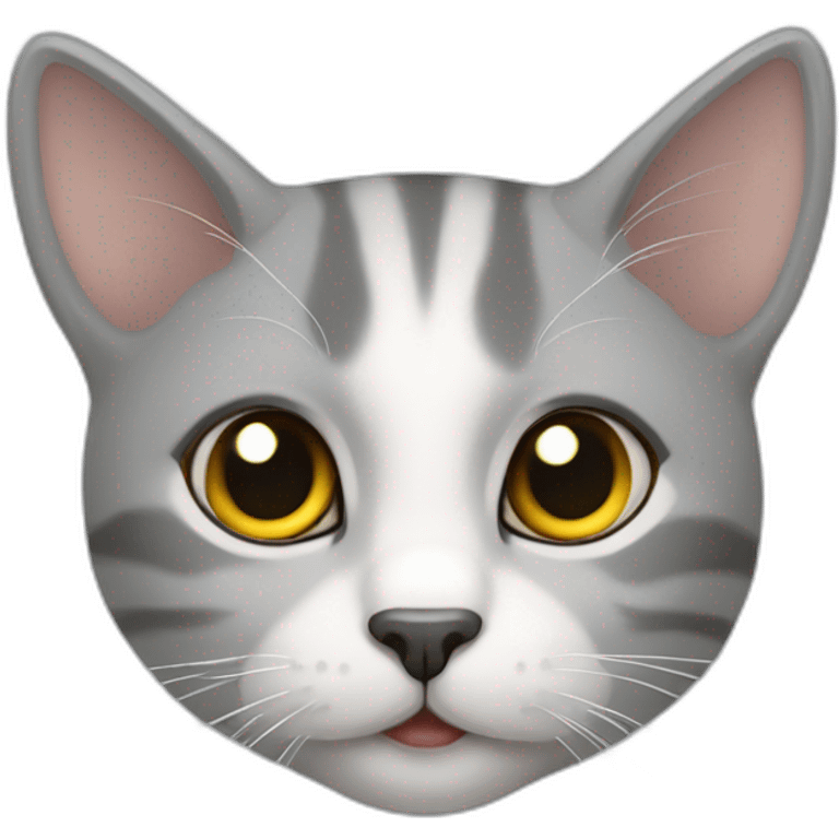 gato gris y siames emoji