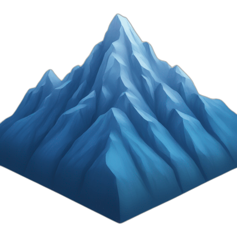 blue mountain emoji