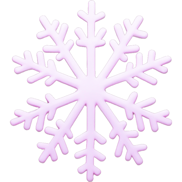 pastel pink snowflake  emoji