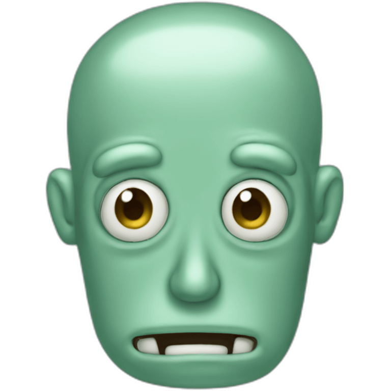 Squidward face emoji