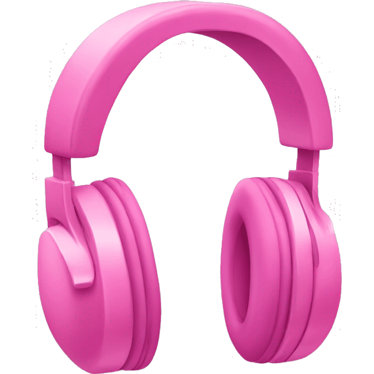 Pink headphones  emoji