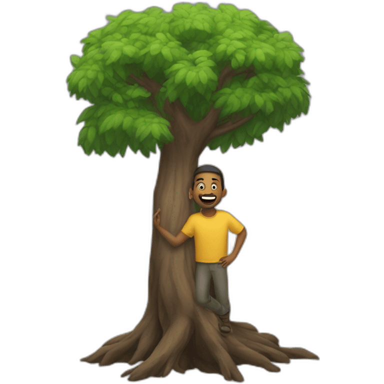 podando un arbol emoji