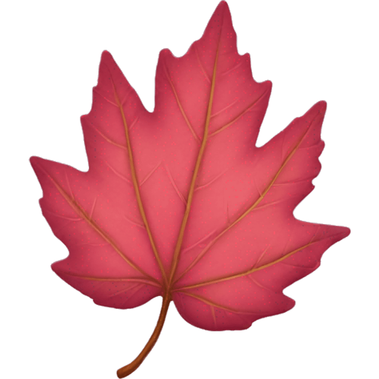 pink autumn leaf emoji