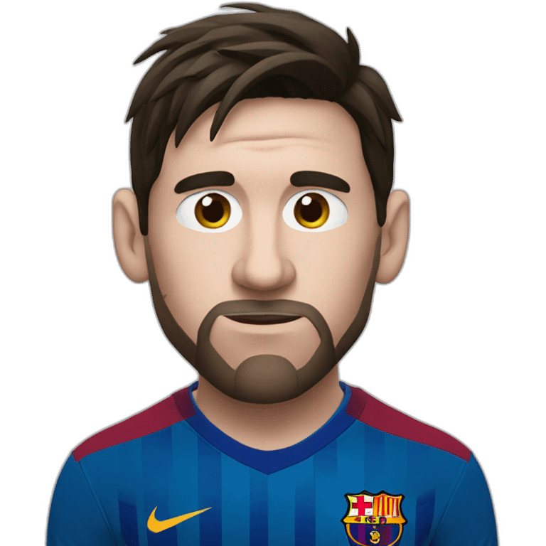 Messi saying silence emoji