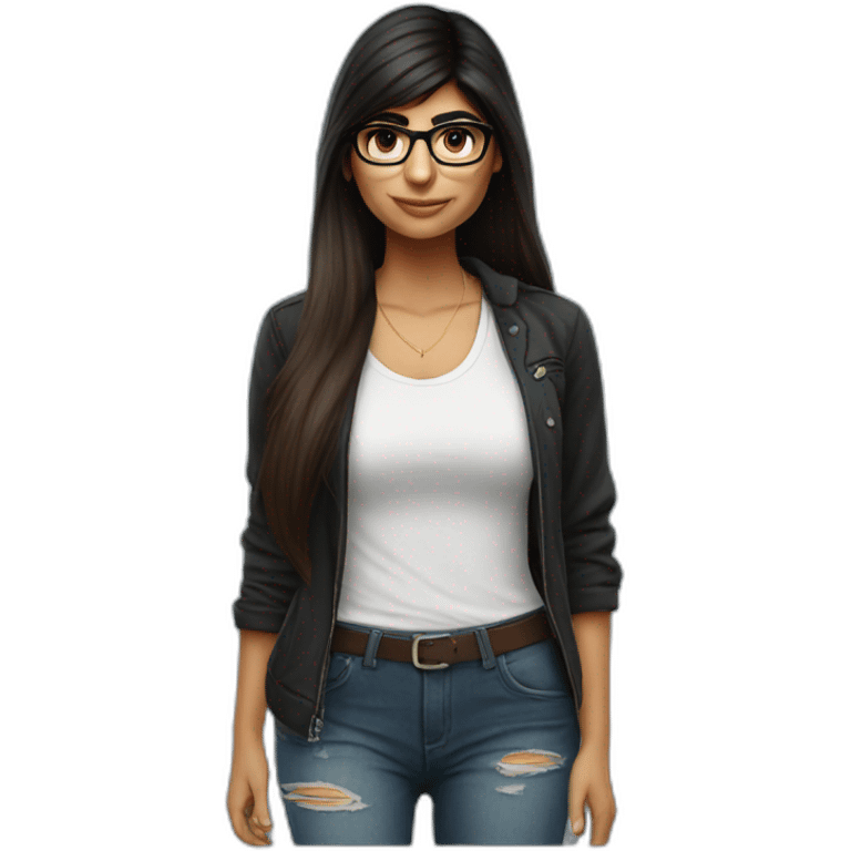 Mia Khalifa clothed emoji