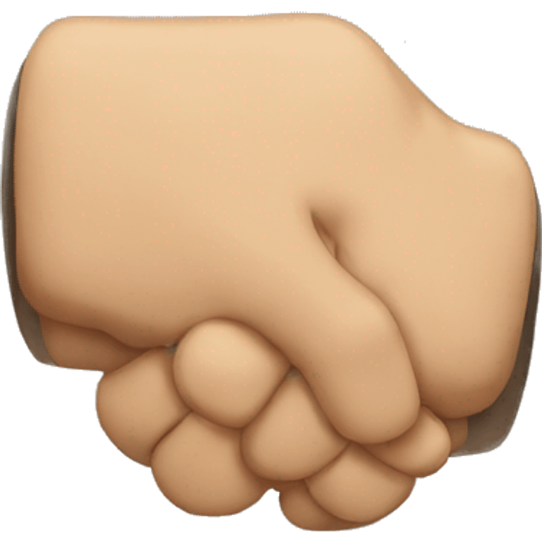 Fistbump done by two friends emoji