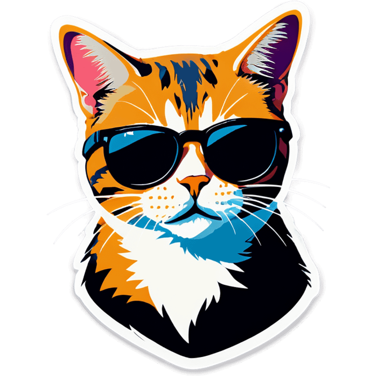 Cat with sunglasses emoji