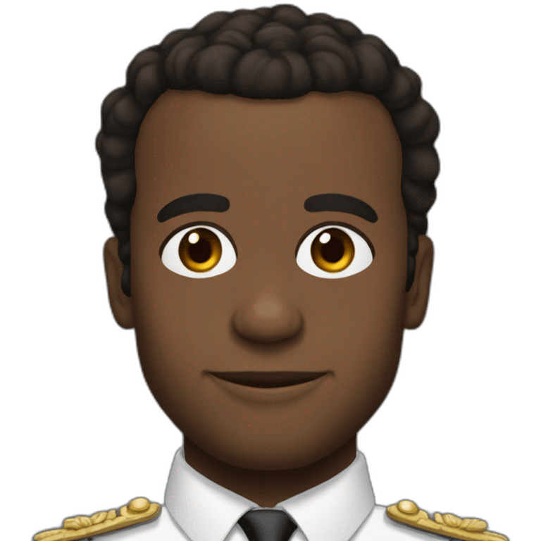 Black emmanuel macron emoji