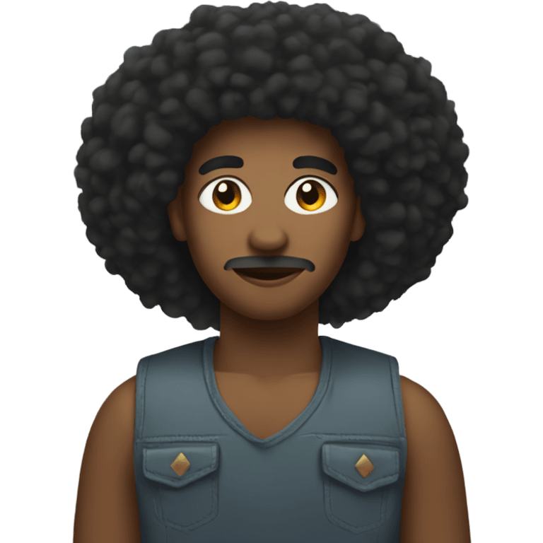 My Afro  emoji