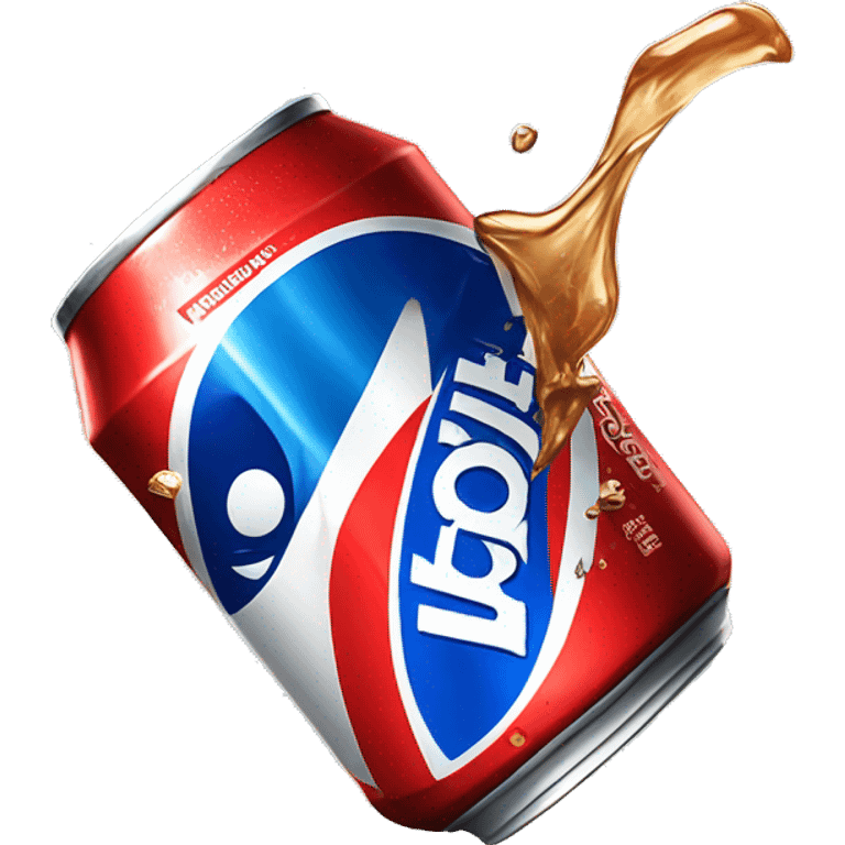 Pepsi can smashing Coca Cola can emoji