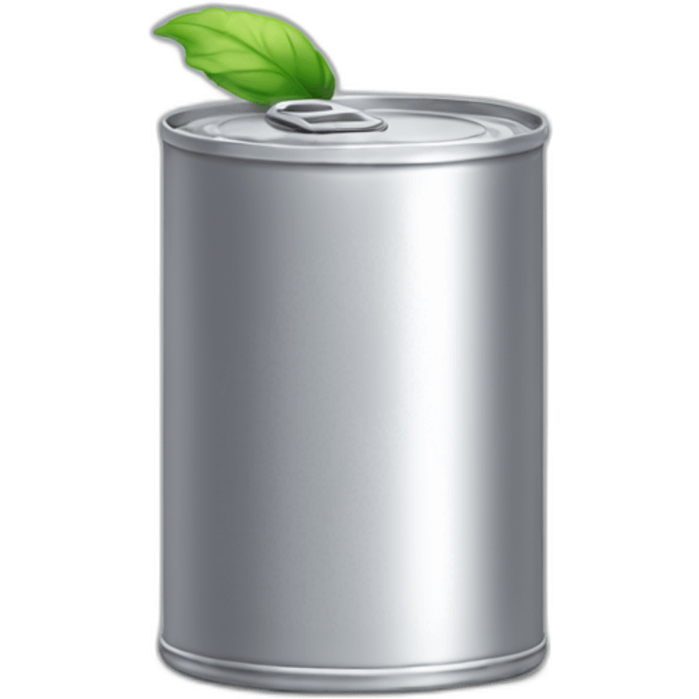 Silver can emoji