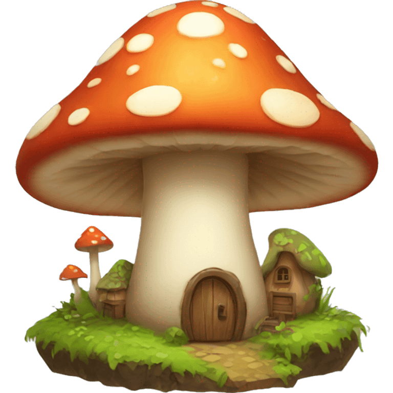 mushroom village emoji