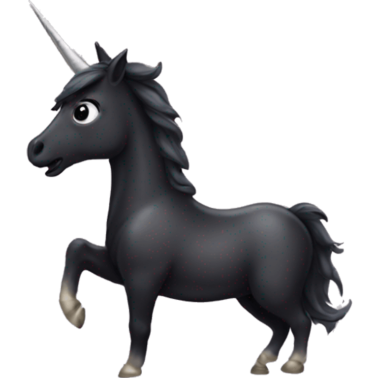 black unicorn emoji