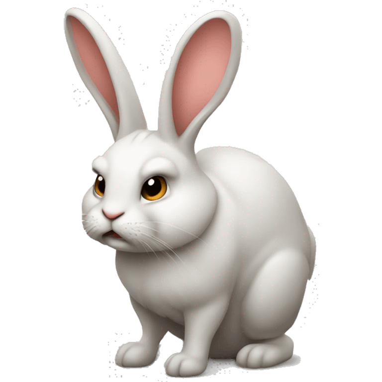 rabbit body unhappy emoji