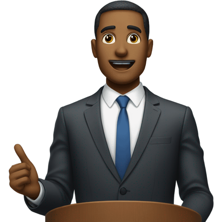 Preaching guy emoji