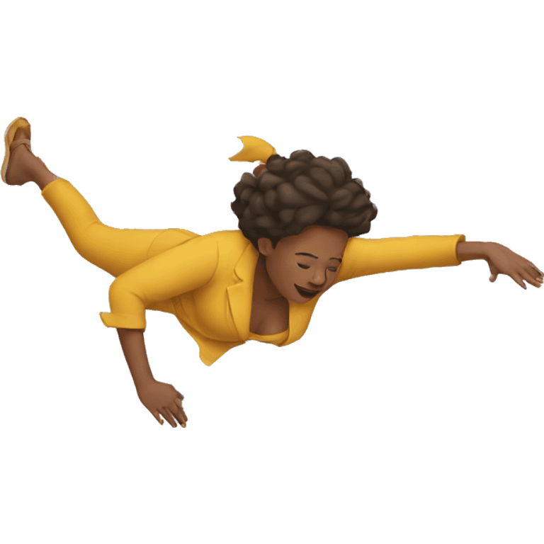 woman falling emoji