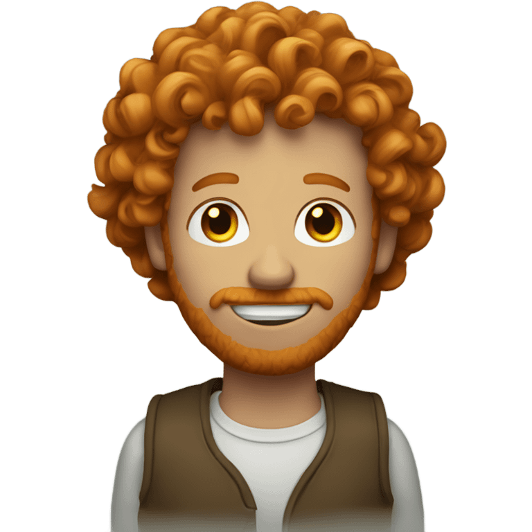 Curly Ginger man emoji