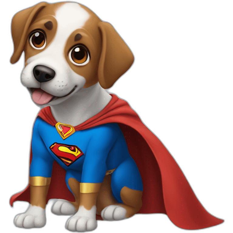 dog as superman emoji