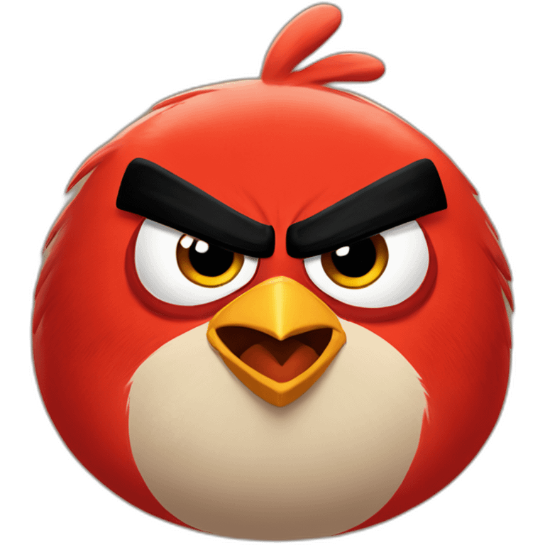 angry bird saying "será?" emoji