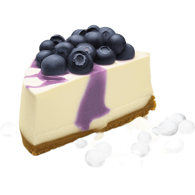 Lemon Blueberry Cheescake emoji