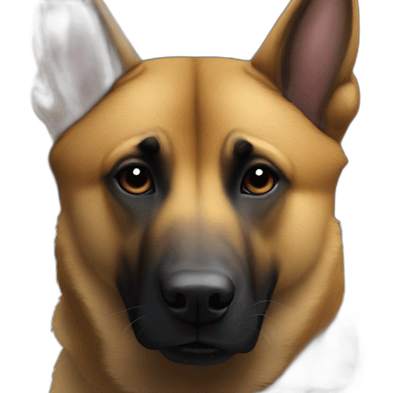 Malinois on a bear emoji