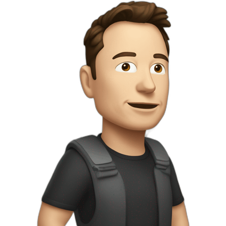 Elon musk qui réfléchis emoji