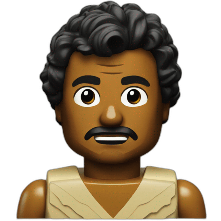 Lando with Lego vintage face  emoji