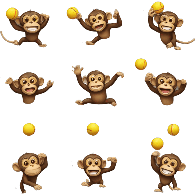 Monkey throwing balls emoji