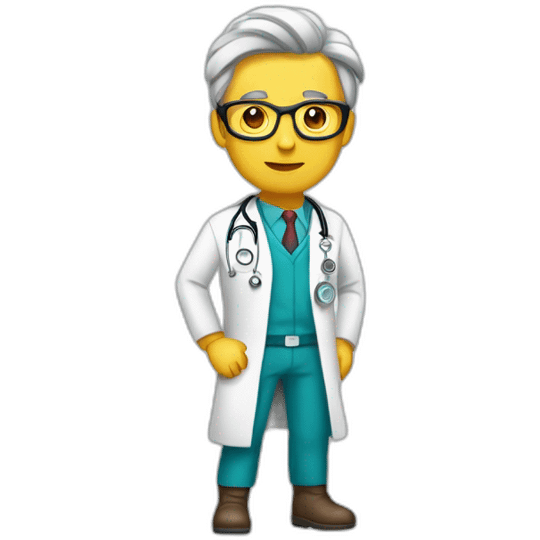 superhéroe de cuerpo entero doctor descubrimiento emoji