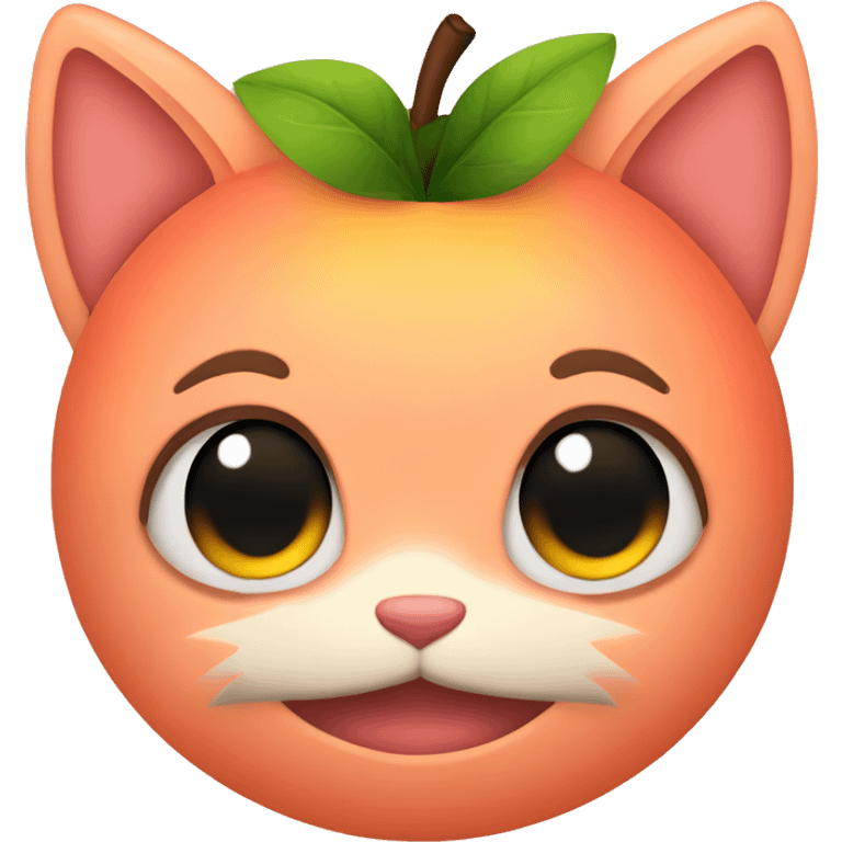 peach with cat ears emoji