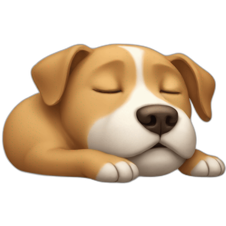 Dog sleeping emoji