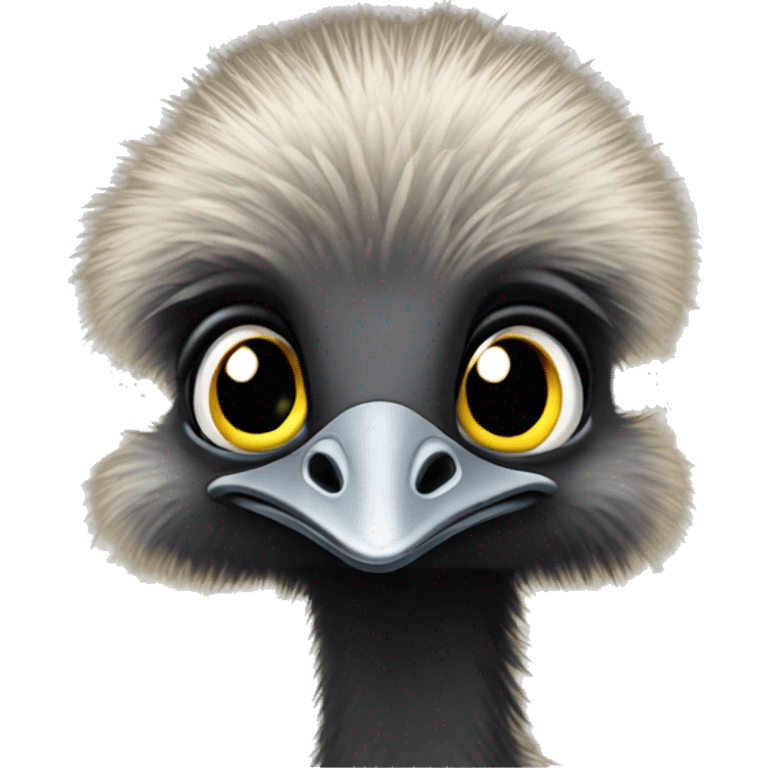 Cute baby emu  emoji