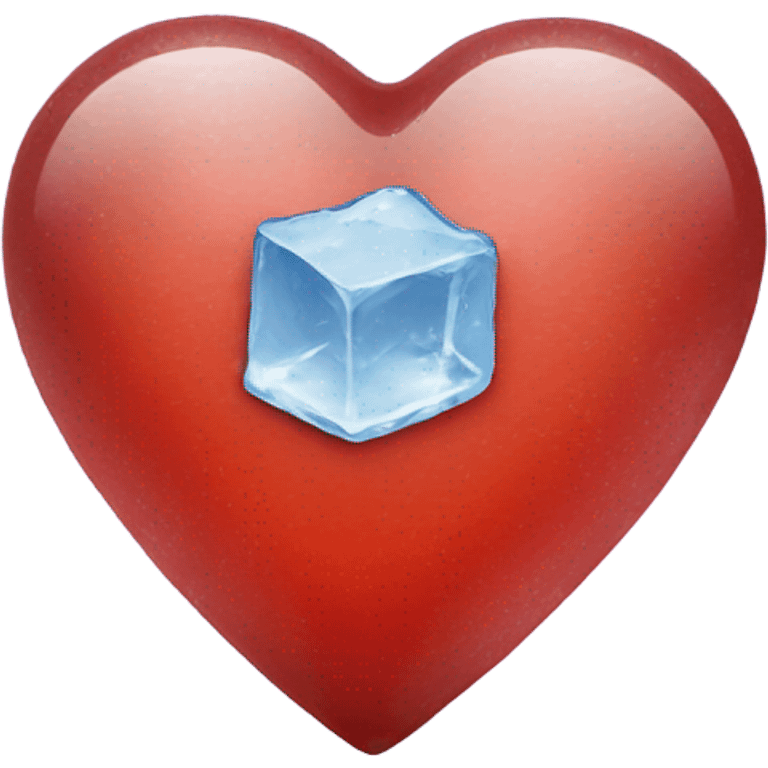 ice cube heart shaped emoji